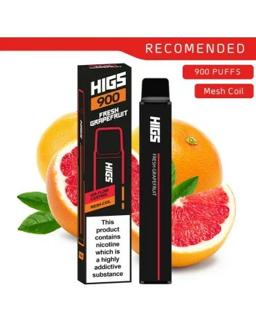 HIGS XL 900puffs Fresh Grapefruit Mesh-Coil 20mg disposable vape