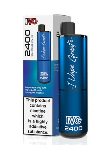 IVG 2400 Puffs Blue Raspberry Ice 20mg Disposable vape