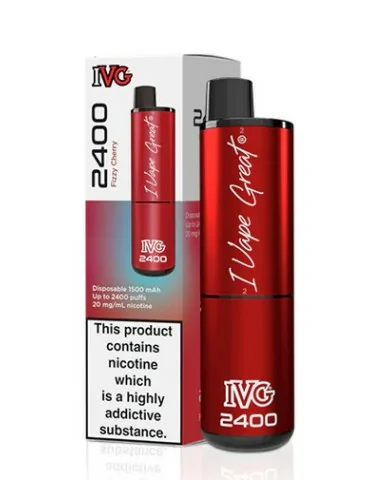 IVG 2400 Puffs Fizzy Cherry 20mg Disposable E cigarette