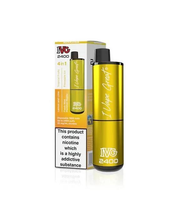 IVG 2400 Puffs Multi Flavour Yellow Edition 20mg Disposable E cigarette