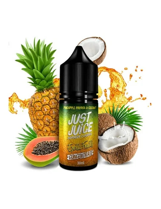 Just Juice Exotic Fruits Papaya, Pineapple & Coconut 30ml Vape Concentrate