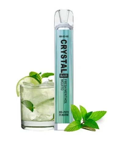 Crystal Bar Fresh Menthol Mojito Disposable Vape Mesh 20mg 600puffs