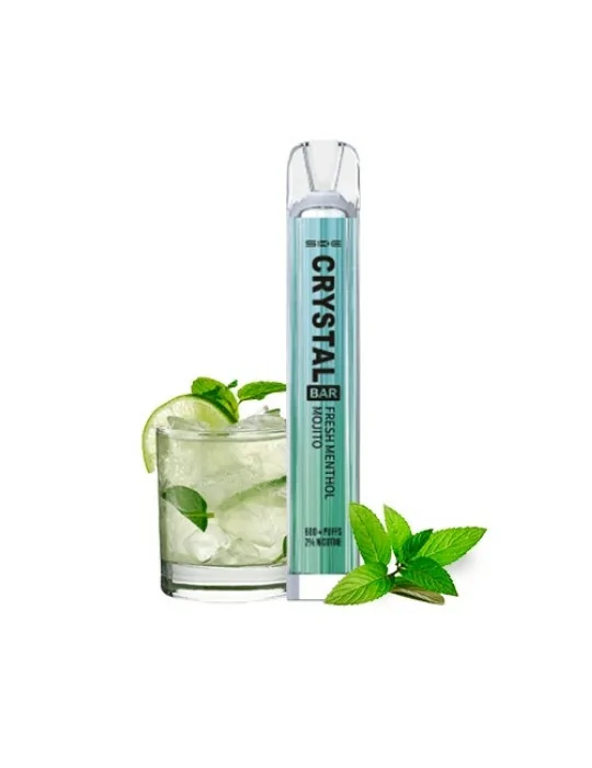 Crystal Bar Fresh Menthol Mojito Disposable Vape Mesh 20mg 600puffs