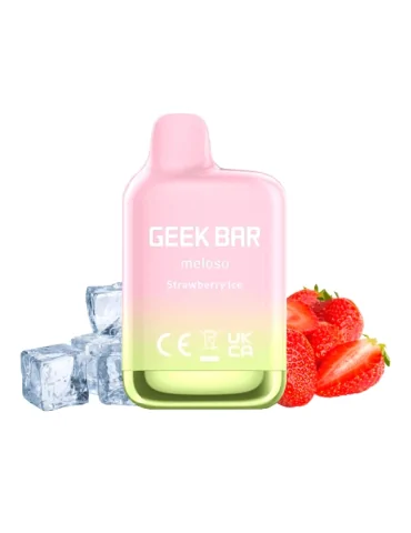 Geek Bar Meloso Mini Strawberry Ice 20mg 600puffs Disposable Vape