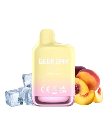 Geek Bar Meloso Mini Peach Ice 20mg 600puffs Disposable Vape