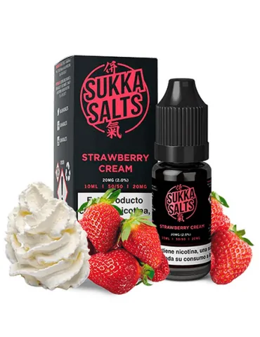 Sukka Black NicSalt Salts Strawberry Cream 10mg 10ml E liquid
