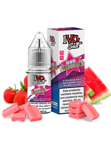 IVG NicSalt Strawberry Watermelon Bubblegum 10ml 20mg 50/50 Солевая никотиновая жидкость
