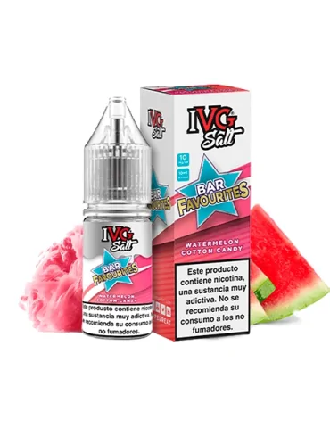 IVG NicSalt Watermelon Cotton Candy 10ml 20mg 50/50 E-liquide Aux Sels De Nicotine