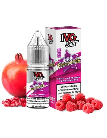 IVG NicSalt Sour Raspberry Pomegranate 10ml 20mg 50/50 Nicotine Zout E-vloeistof