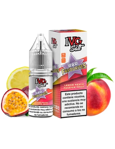 IVG NicSalt Lemon Peach Passion Fruit 10ml 20mg 50/50 Nicotine Salt E-liquid