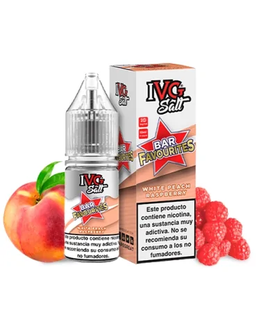 IVG NicSalt White Peach Raspberry 10ml 20mg 50/50 Солевая никотиновая жидкость