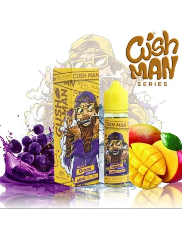 10mg Nasty Juice Cush Man Mango Grape 60ml 50/50 Prefilled Vape E Liquid
