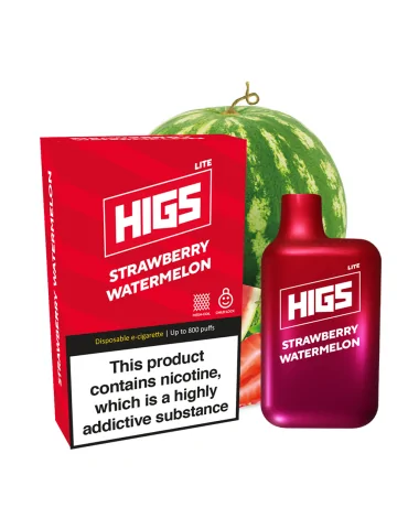 HIGS LITE Strawberry Watermelon Mesh-Coil 20mg 800puffs Disposable Vape