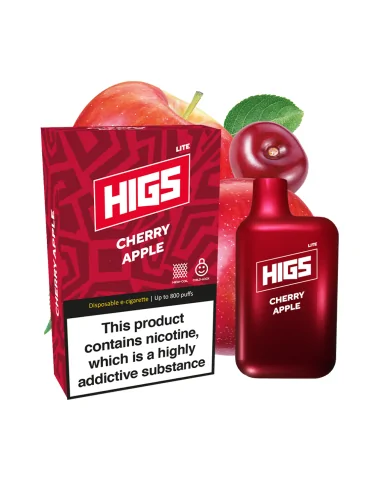 HIGS LITE Cherry Apple Mesh-Coil 20mg 800puffs Disposable Vape