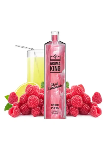Puff Gem 12000 puffs Pink Lemonade 20mg - Aroma King Disposable Vape