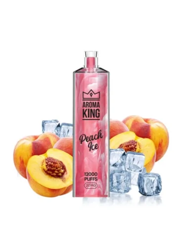 Puff Gem 12000 puffs Peach Ice 20mg - Aroma King Disposable Vape