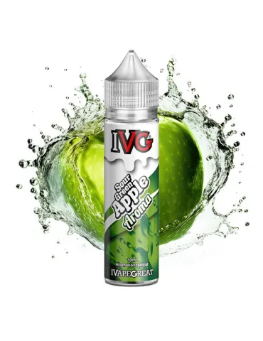 IVG Prefilled 60ml 20mg Sour Green Apple 50/50 Nicotine Salt E-liquid