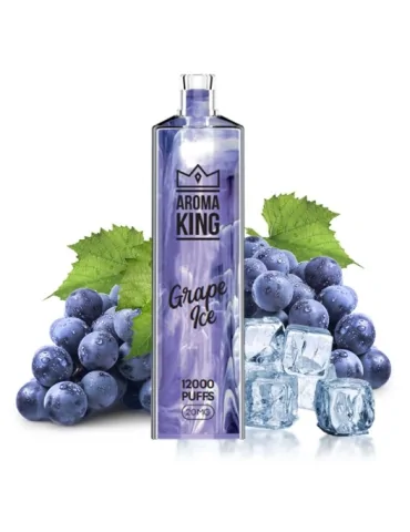 Puff Gem 12000 puffs Grape Ice 20mg - Aroma King Disposable Vape
