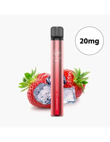 Elf Bar 600 V2 20mg Strawberry Ice Mesh Coil Disposable Vape 600puffs