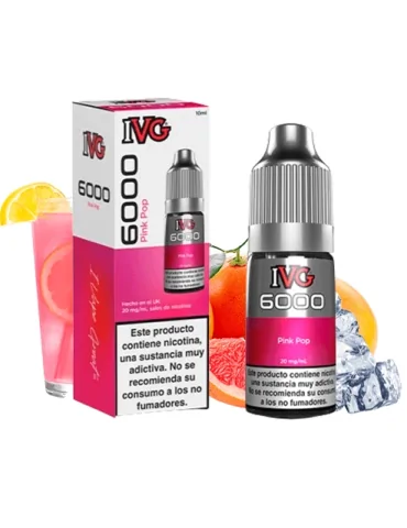 IVG 6000 Pink Pop 10ml 20mg Salt E-liquid