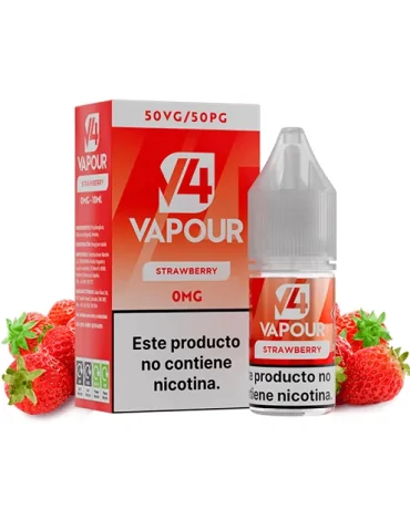 V4 Vapour Strawberry 10ml 0mg E-liquid