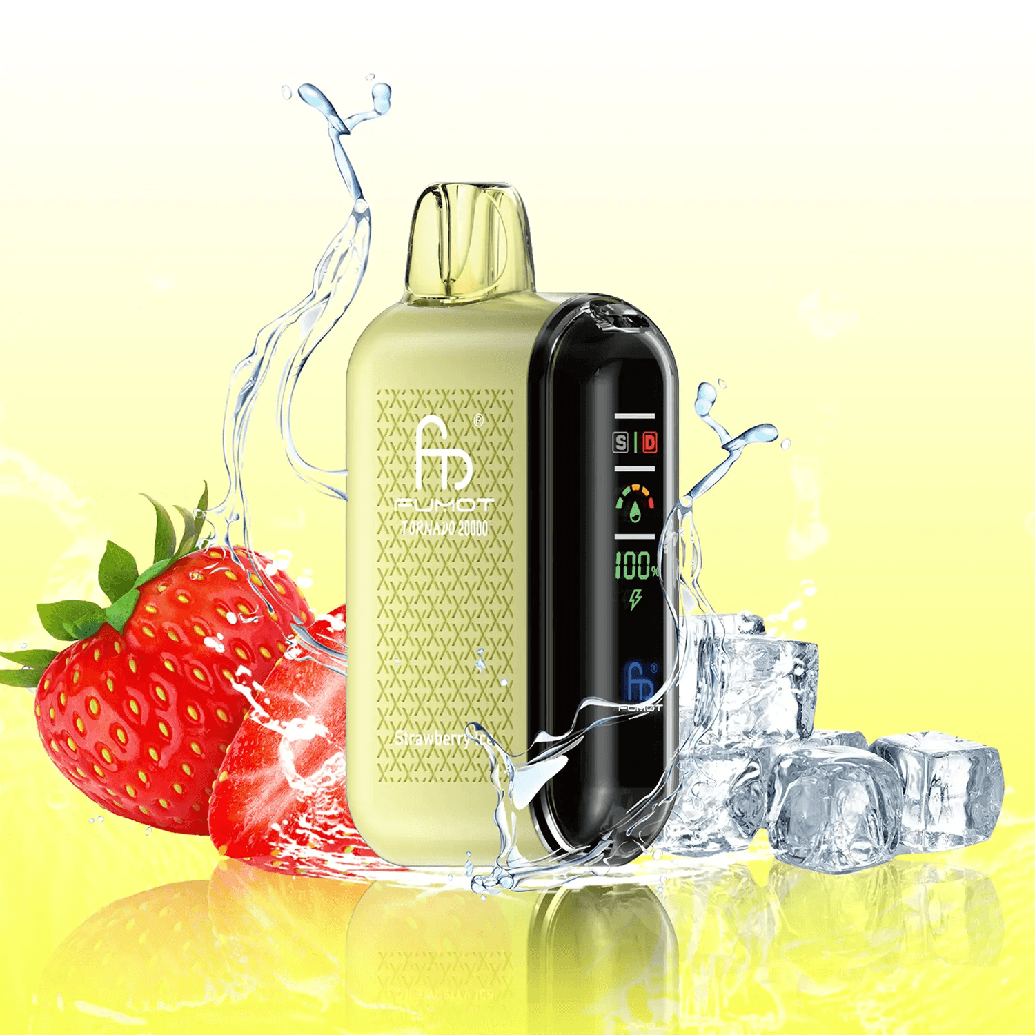 Tornado Strawberry Ice 20000 puffs 20mg - RandM Disposable Vape