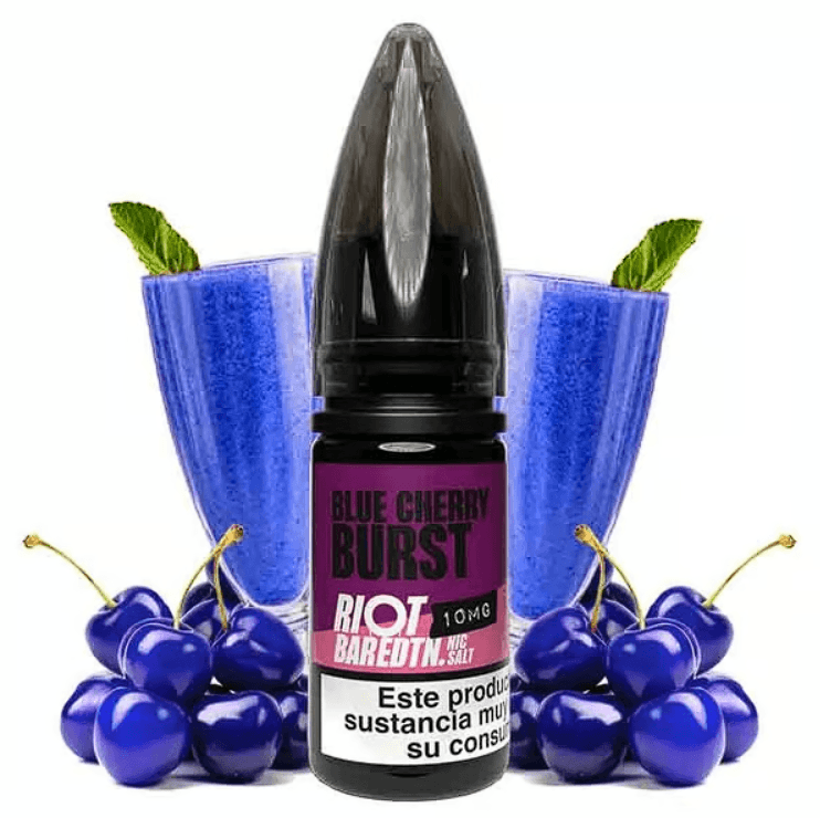 Riot Baredtn Nic Salt Blue Cherry Burst 10ml 20mg E-liquid