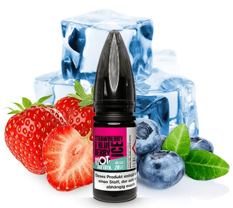 Riot Baredtn Nic Salt Strawberry Blueberry Ice 10ml 20mg E-liquid