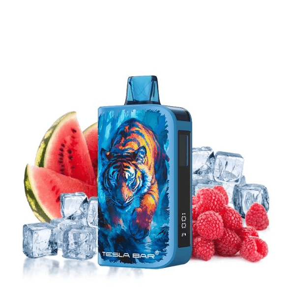 Tesla Bar Raspberry Watermelon Ice 20mg 10000 puffs Disposable Vape