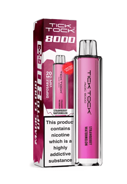 Tick Tock Strawberry Watermelon 8000 puffs 20mg Disposable Vape