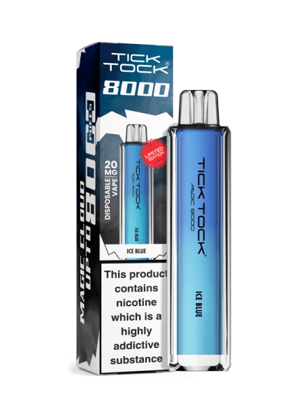 Tick Tock Ice Blue 8000 puffs 20mg Disposable Vape