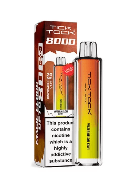 Tick Tock Watermelon Kiwi 8000 puffs 20mg Disposable Vape