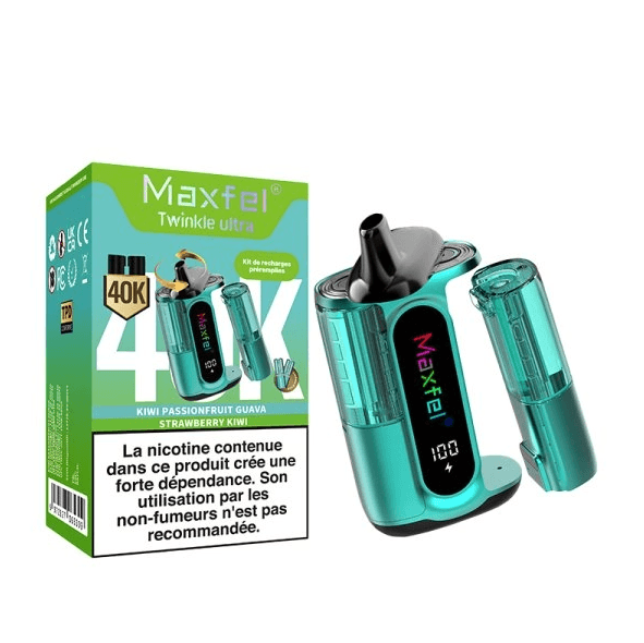 Twinkle Ultra 40000 puffs 20mg 2in1 Kiwi Passion Fruit Guava/Stawberry Kiwi