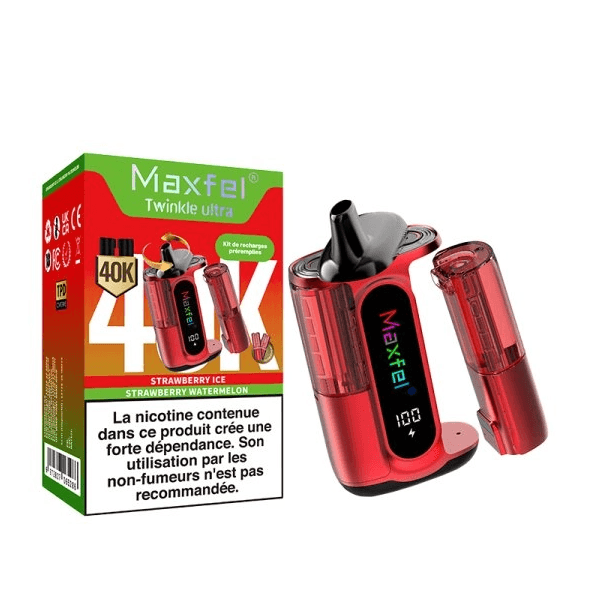 Twinkle Ultra 40000 puffs 20mg 2in1 Strawberry Ice/Strawberry Watermelon