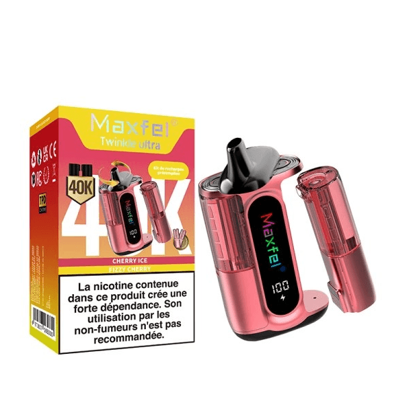 Twinkle Ultra 40000 puffs 20mg 2in1 Cherry Ice/Fizzy Cherry