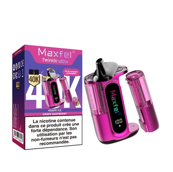 Twinkle Ultra 40000 puffs 20mg 2in1 Grape Ice/Grape Raspberry