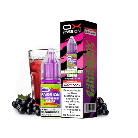 15mg Oxva Ox Passion Nic Salts Blackcurrant Rebena 10ml E liquid