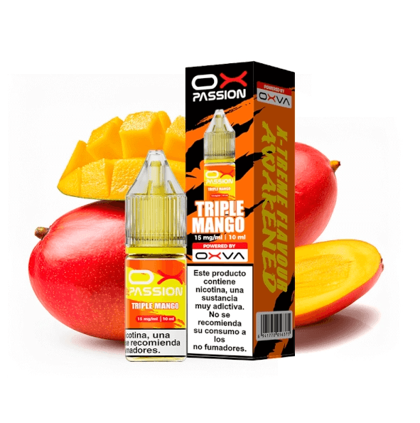 15mg Oxva Ox Passion Nic Salts Triple Mango 10ml E liquid