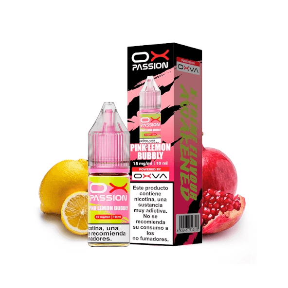 15mg Oxva Ox Passion Nic Salts Pink Lemon Bubbly 10ml E liquid