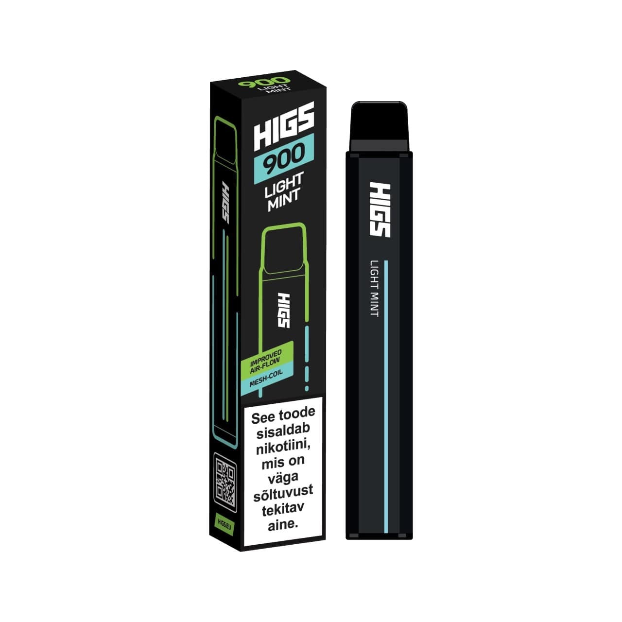 HIGS XL 900puffs Light Mint Mesh Coil 20mg Disposable Vape