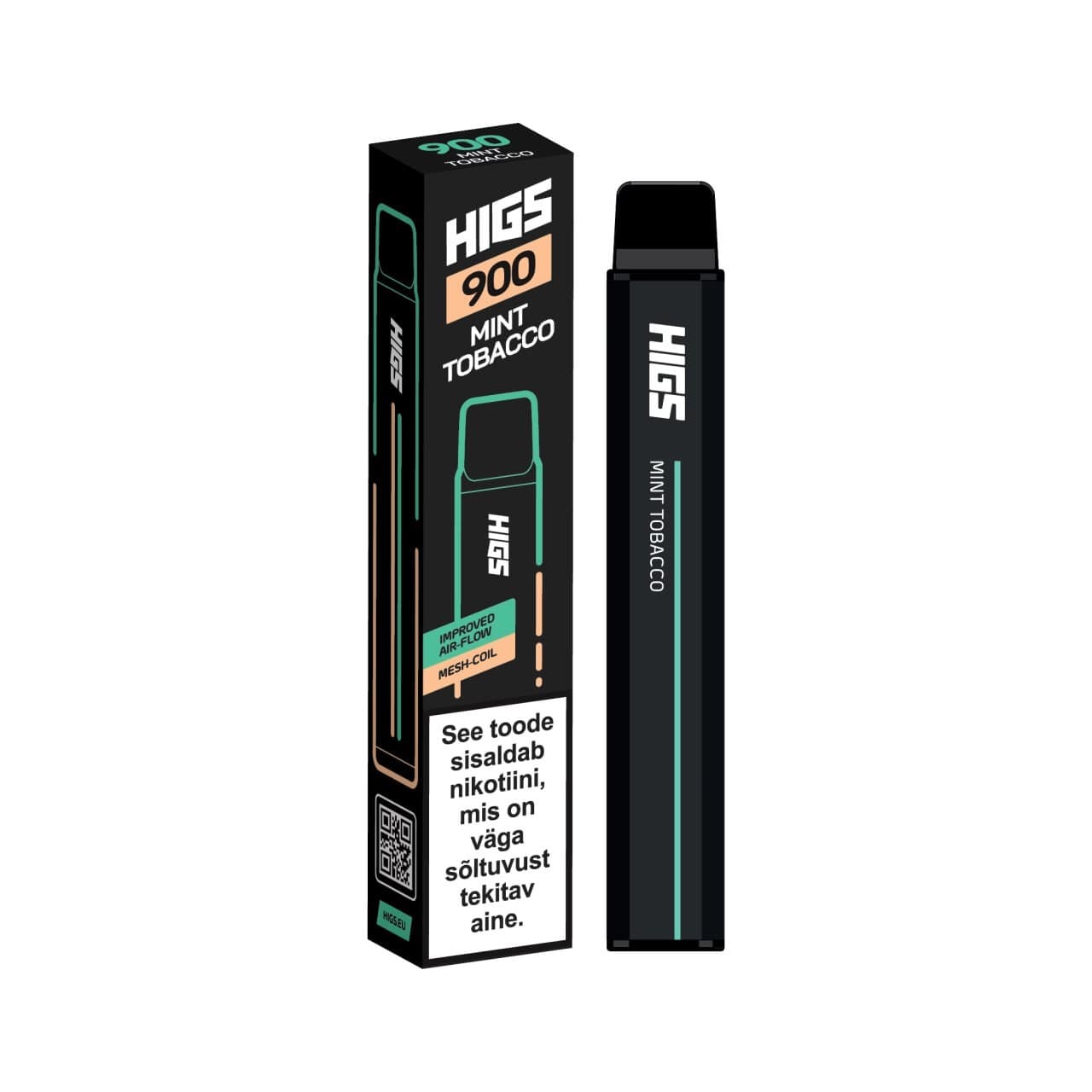 HIGS XL 900puffs Mint Tobacco Mesh Coil 20mg Disposable Vape