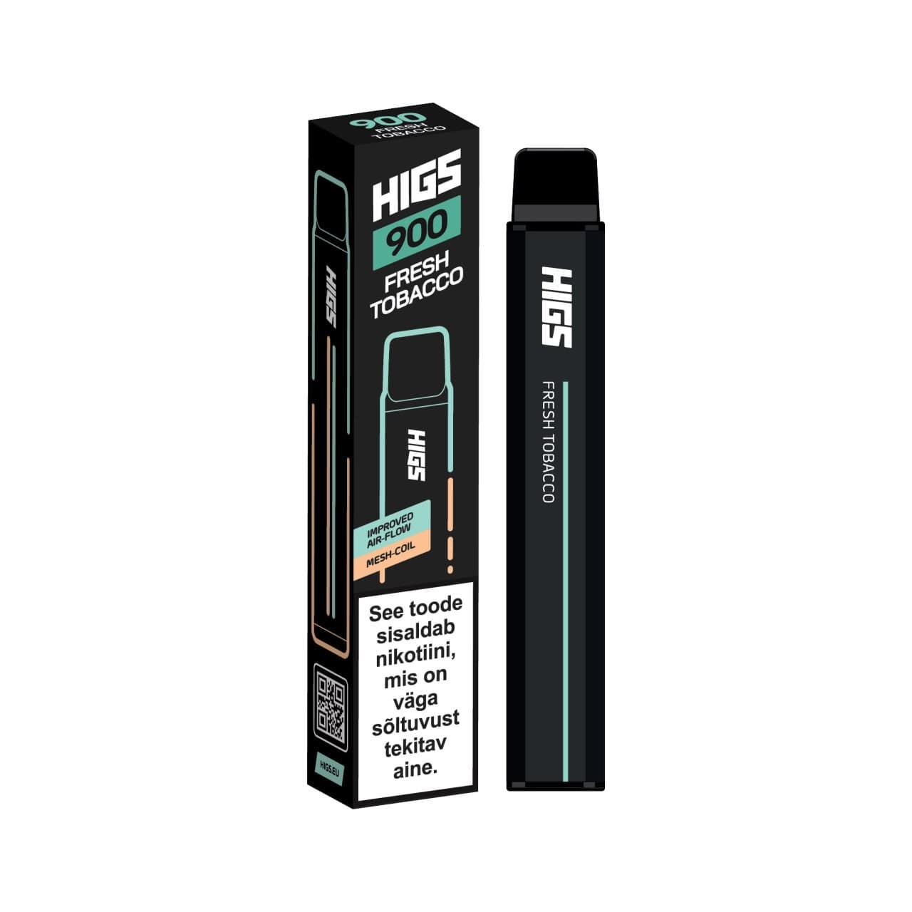 HIGS XL 900puffs Fresh Tobacco Mesh Coil 20mg Disposable Vape