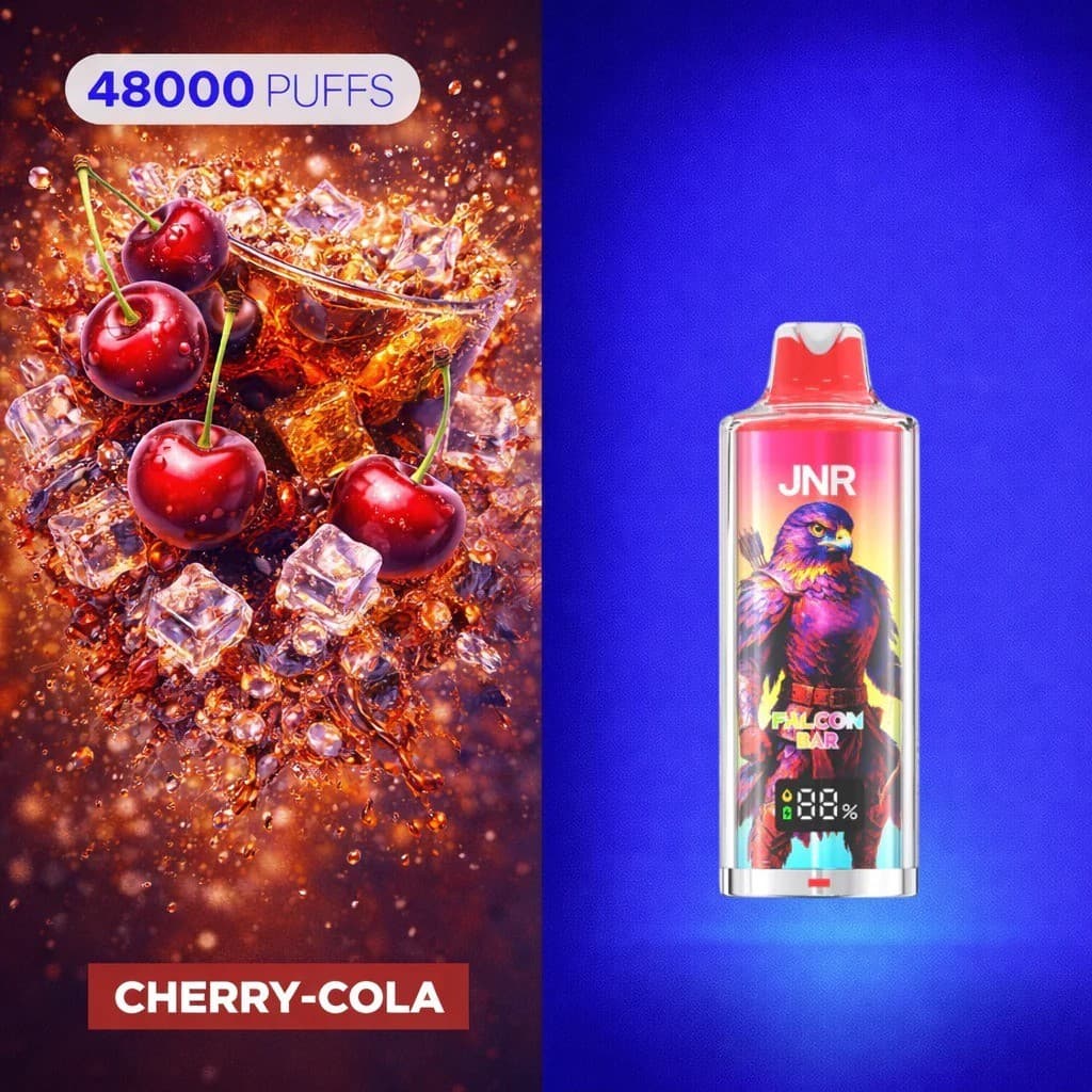 JNR Falcon Bar Cherry Cola 48000 puffs 20mg Disposable Vape