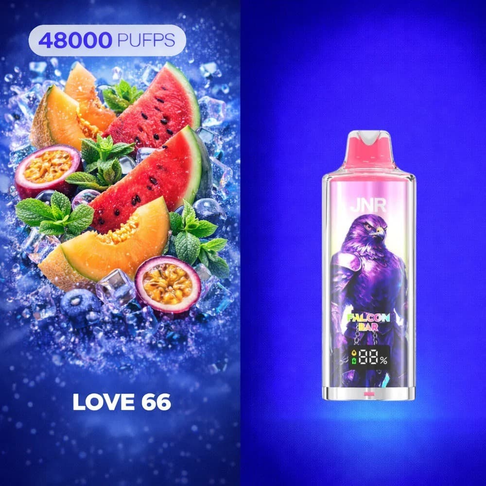 JNR Falcon Bar Love 66  48000 puffs 20mg Disposable Vape