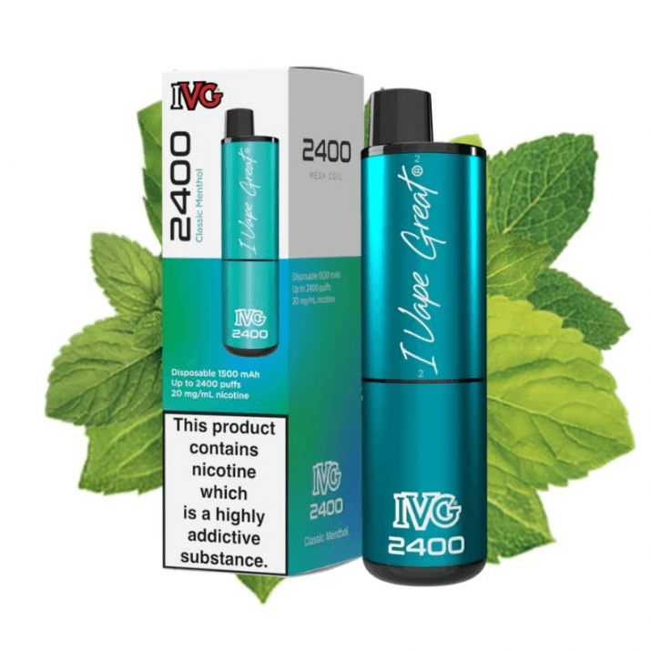 IVG 2400 Puffs 4 in 1 Classic Menthol 20mg Disposable vape