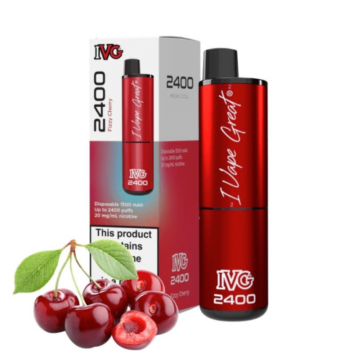 IVG 2400 Puffs 4 in 1 Fizzy Cherry 20mg Disposable vape