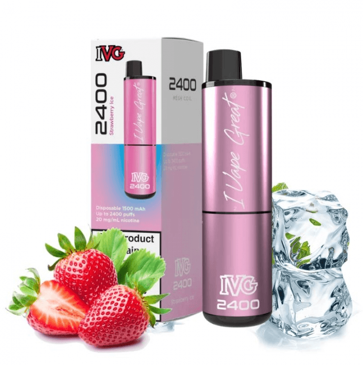 IVG 2400 Puffs 4 in 1 Strawberry Ice 20mg Disposable vape
