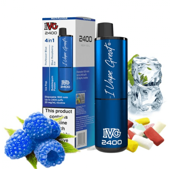 IVG 2400 Puffs 4 in 1 Blue Edition 20mg Disposable vape
