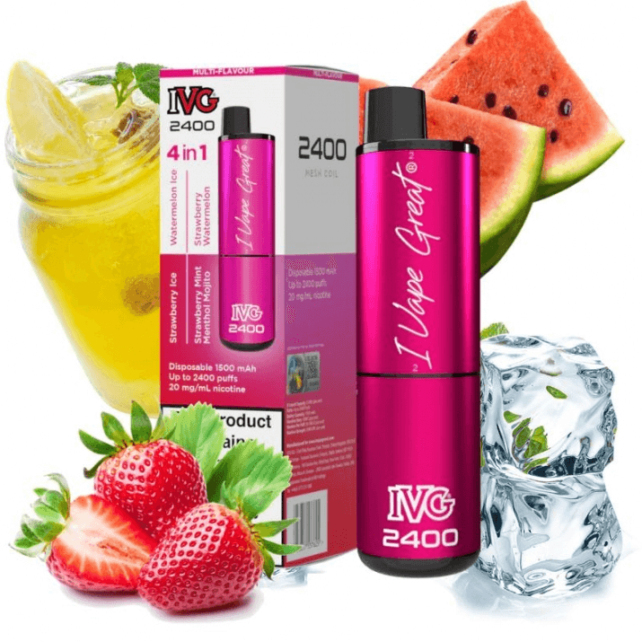 IVG 2400 Puffs 4 in 1 Pink Edition 20mg Disposable vape