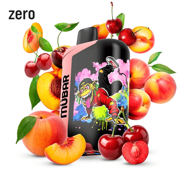 Mubar 50000puffs ZERO Nicotine Cherry Peach Disposable Vape